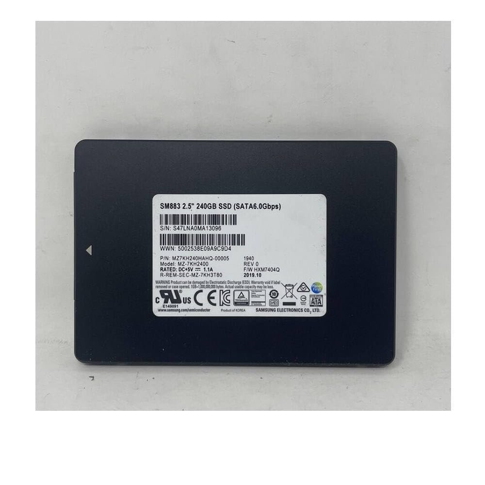 240GB for SM883 SATA MZ7KH240HAHQ-00005 SSD 2.5 Inch