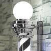 Barber Pole Light barber pole led light, Barber Shop LED Hair Salon Logo Waterproof Rotating Light Salon Shop Sign Outdoor Wall Light,73 * 29 * 22cm/28.7 * 11.4 * 8.66in ( Color : Black and White , Si view 4
