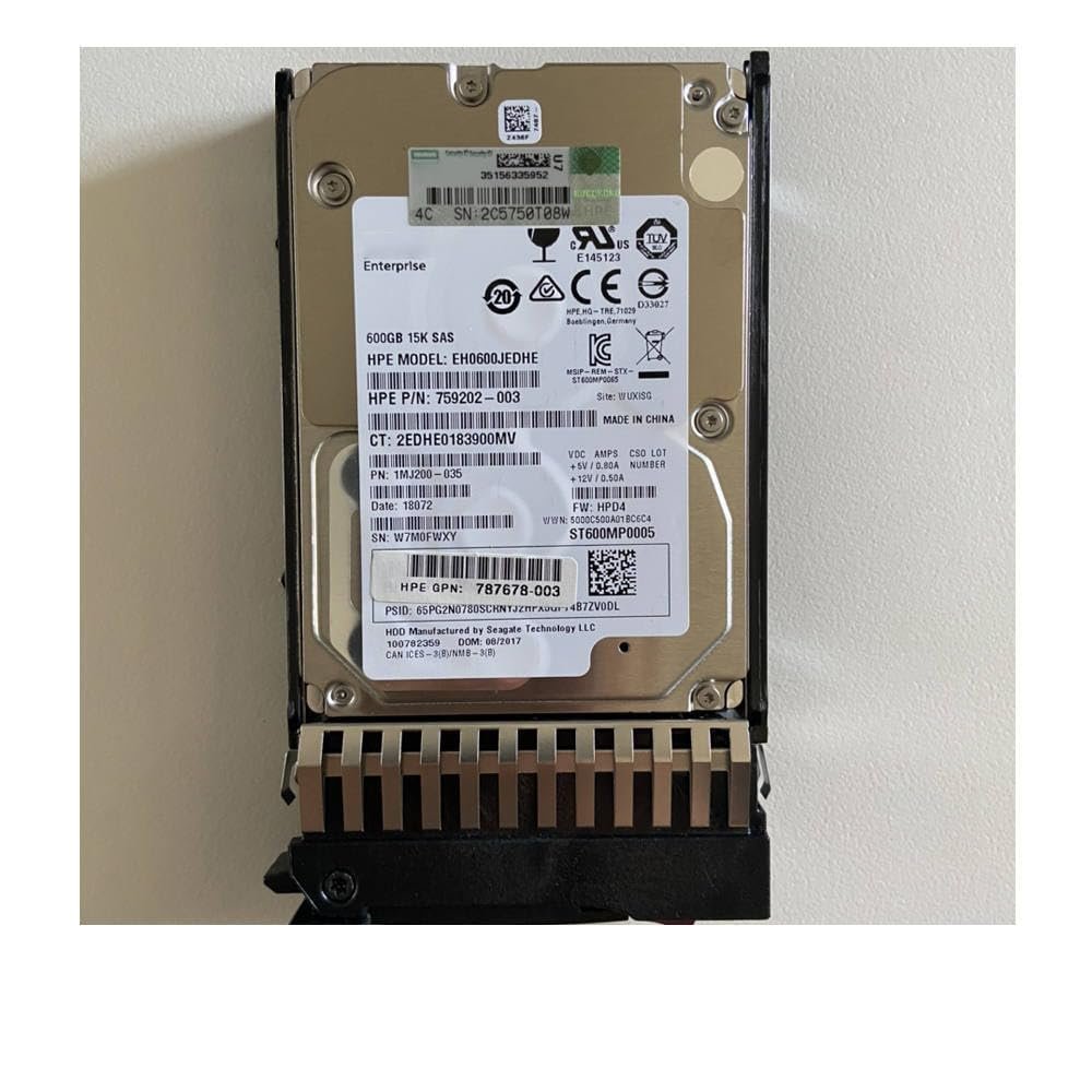 600GB for 12G SAS 15K 2.5 6J9F42A 787642-001 600G Hard Disk