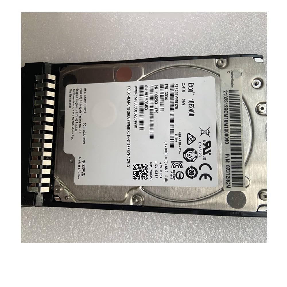 2.4TB for 02312RCM N2400S1210W4 2.4T 2400GB SAS 12Gb/s 10K 2.5 Hard Disk