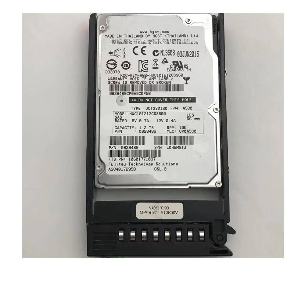 1.2TB for RX200 RX300 S6 S7 10K 2.5" SAS HUC101212CSS600 Hard Disk