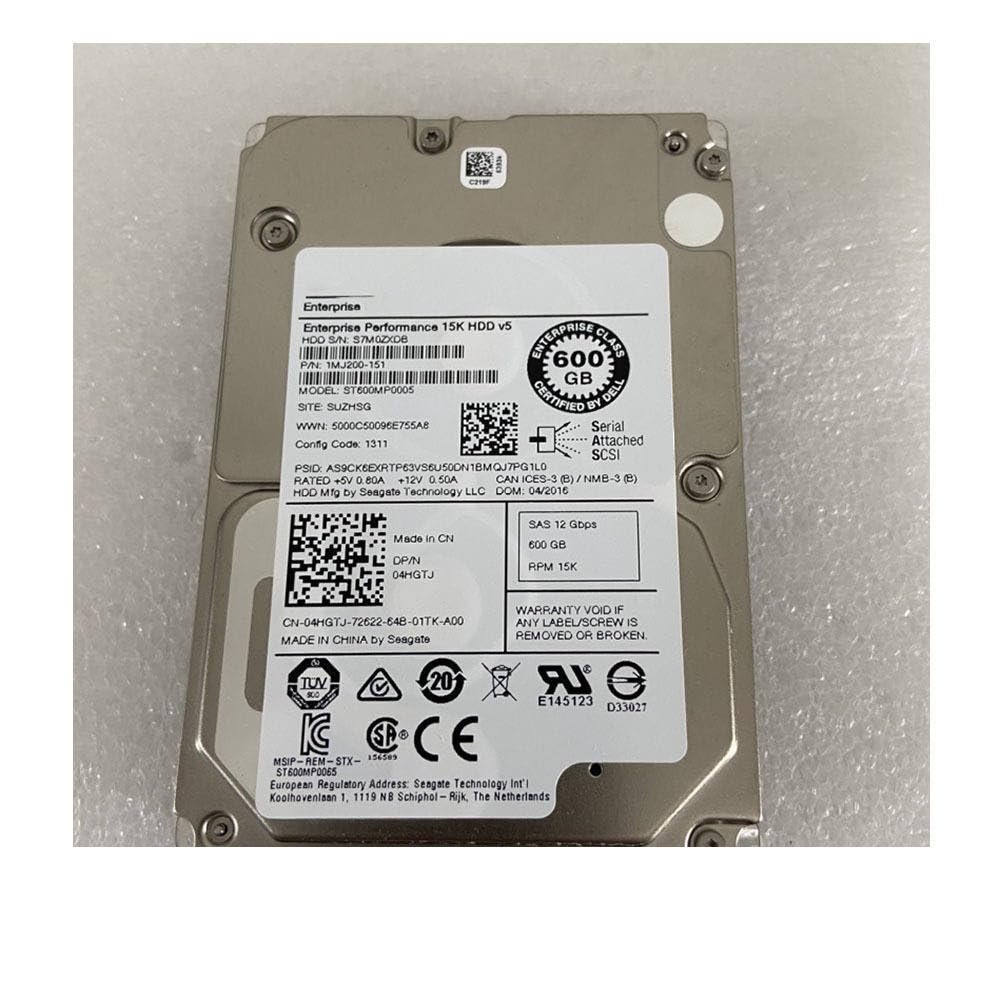 600GB for ST600MP005 600G 2.5 15K 12Gb SAS 04HGTJ 4HGTJ Server Hard Disk
