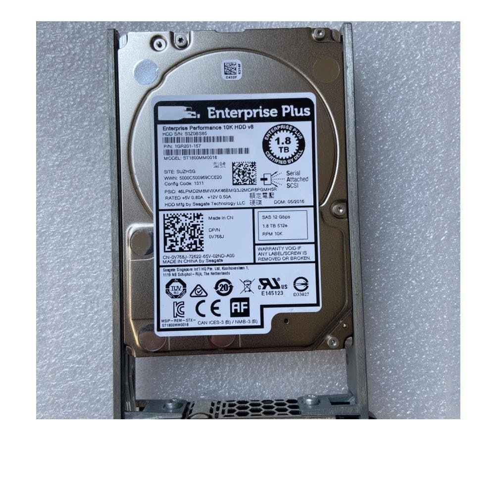 1.8TB for Server Hard Disk SC5020 SC4020 SC220 1.8T 10K SAS 12Gb 0V768J V768J