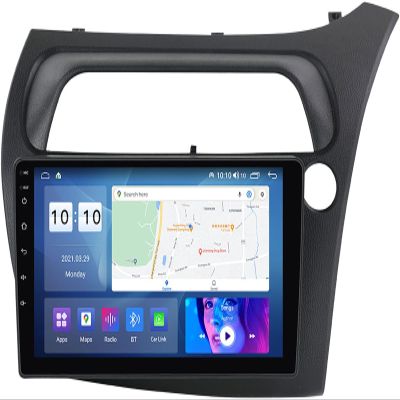PLOKM Android 12 Car Stereo with Headunit Autoradio for H-onda Civic 2006-2011, Support Wireless Carplay Android Auto Backup Camera 9 Inch WiFi GPS Multimedia Player M150S