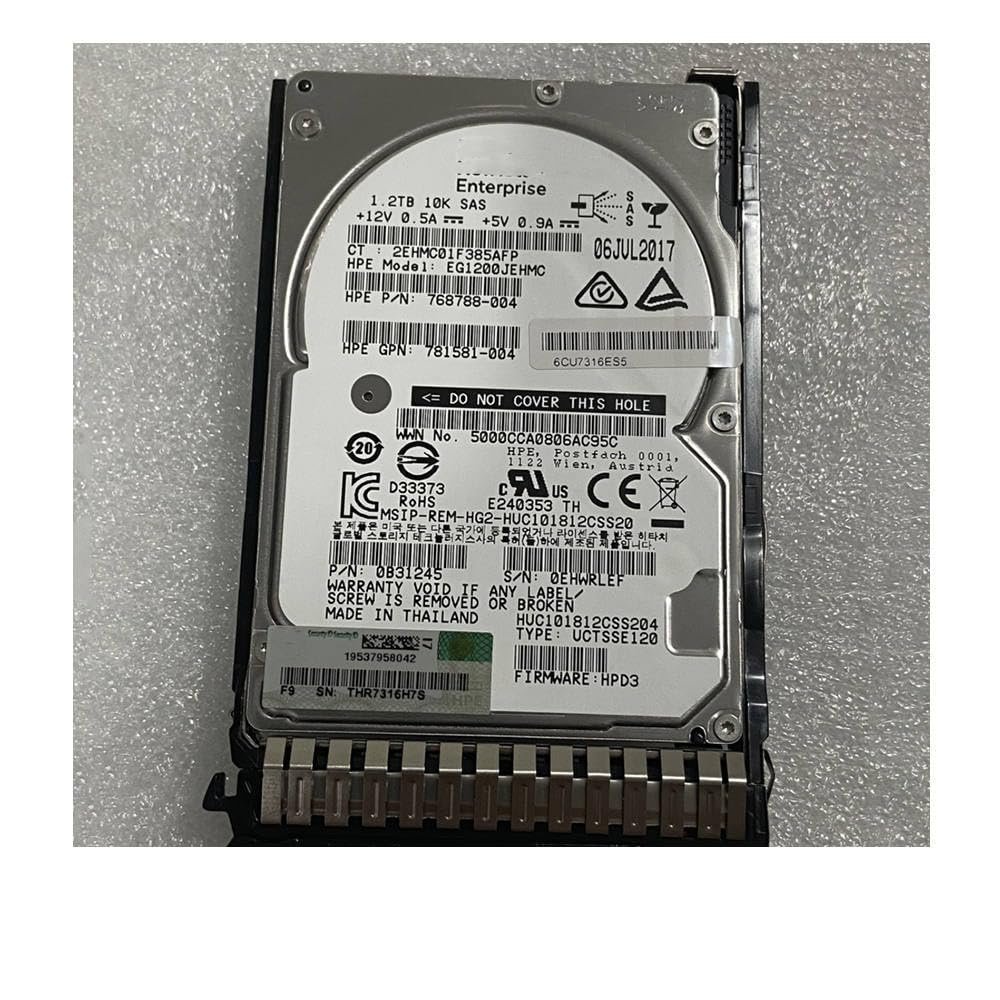 1.2TB for 781578-001 781518-B21 1.2T 10K SAS 2.5 Hard Disk