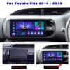2 DIN Car Stereo Radio Android 12 for Toyota Yaris Vios 2017-2020, 9" Screen Multimedia Player with Navigation GPS Carplay Auto BT WiFi 4G FM RDS SWC+Backup Camera,A,M800S/8+256G view 2