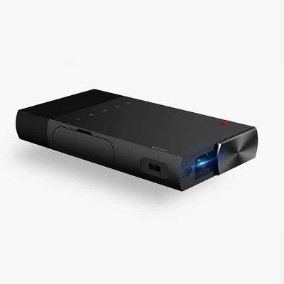 DLP Mini Portable Projector Home Theater 80 ansi Lumen 1080P, Black