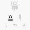 1080P Physical Resolution Projector, Smart Projector, Portable Mobile Phone Mini high-Definition Projector, White view 2