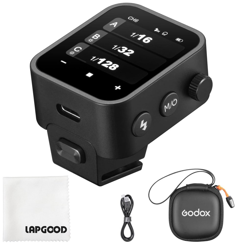 Godox X3-N Wireless Trigger for Nikon, TTL OLED Touchscreen 1/8000s HSS Flash Transmitter, Auto/Manual/Multi Flash, USB-C Charger for Nikon EOS Camera