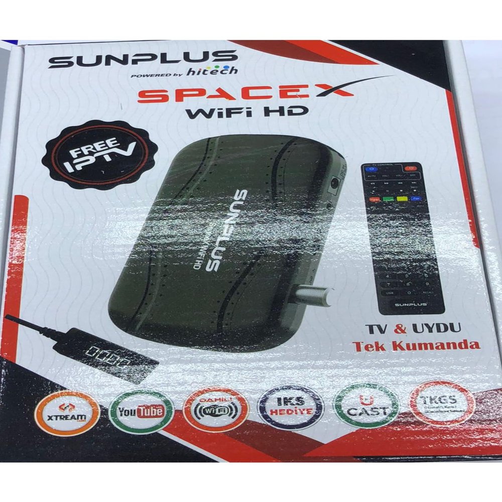 HiTech Sunplus Starlink Satellite Receiver with Crock-Free Built-in Wi-Fi Full Hd Cinema Pack - Smart Control