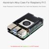 Aluminium Alloy Case for Raspberry Pi 5 with Cooling Fan, Pi 5 Case with Temperature-Controlled Blower Fan and 4PCS Heatsink Tape for Raspberry Pi 5 4GB/8GB (Raspberry Pi NOT Included) view 2