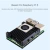 Aluminium Alloy Case for Raspberry Pi 5 with Cooling Fan, Pi 5 Case with Temperature-Controlled Blower Fan and 4PCS Heatsink Tape for Raspberry Pi 5 4GB/8GB (Raspberry Pi NOT Included) view 3