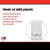 Simply45 2-Port Angled Keystone Wall Plate - White, Standard Single Gang, UL Certified, Reinforced Screw Holes - 25-Pack - S45-3202AW-25 view 4