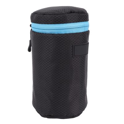 ciciglow Camera Lens Bag, Thick Protective Zipper Camera Lens Pouch for DSLR Camera, Camera Lens Case (L)