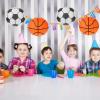 Gadpiparty 1set Sports Party Lantern Hanging Lanterns for Basketball Football Themes Paper Decor for Boys and Girls Birthdays Gatherings and Events Easy to Install Design view 3