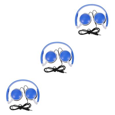 3 Pcs Boys Headphones for School Kids Headset Classrooms Student Earphones Wired Headphone for Children