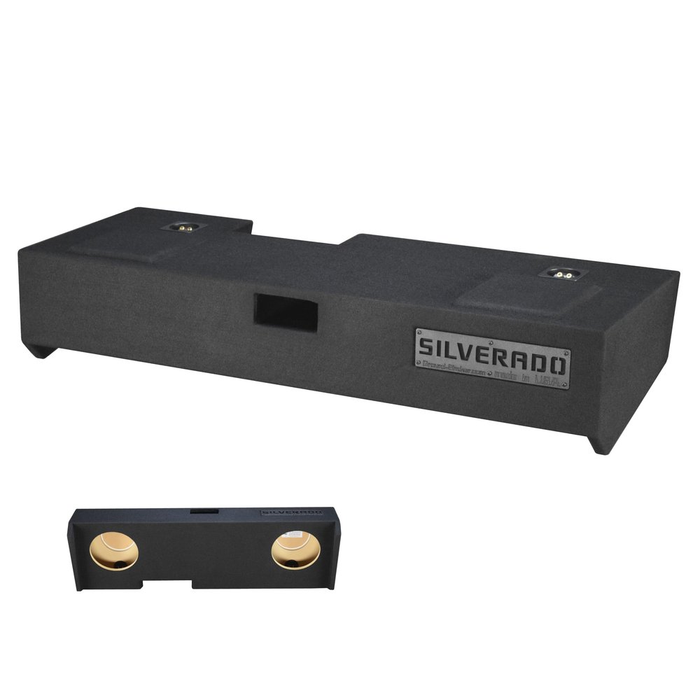 Silverad 2019-2025 Crew Cab and Extended Cab 10" Sub Box Sub Box Subwoofer Enclosure Speaker Box Ground Shaker Stereo Subwoofer Box Speaker Enclosure Car Audio Home Audio Ground-Shaker