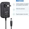 Latskrpk AC/DC Adapter Compatible for Tascam US-4x4 US-16X08 USB Audio Interface Power Supply Cord Cable PS Wall Home Charger Input: 100-240 VAC Worldwide Use Mains PSU view 2