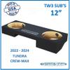 Tundra Crew Max 2022-2024 Under Seat Sub Box Subwoofer Enclosure (12" TW3) view 2