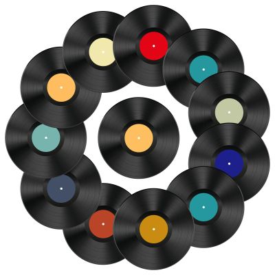 Leptetek 12PCS Real 12" Vinyl Records for Crafts, DIY & Wall Decor