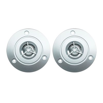 BbteK Element Tweeter 2pcs 3 Inch 4Ohm 10W Audio Speaker Treble Speaker Stereo Loudspeaker 74mm Tweeter for Home Theater DIY Loudspeaker (Color : Silver)