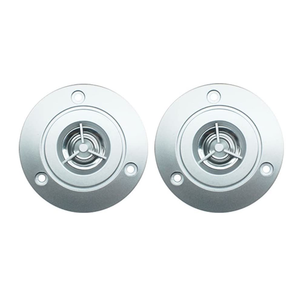 BbteK Element Tweeter 2pcs 3 Inch 4Ohm 10W Audio Speaker Treble Speaker Stereo Loudspeaker 74mm Tweeter for Home Theater DIY Loudspeaker (Color : Silver)