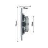 BbteK Element Tweeter 2pcs 3 Inch 4Ohm 10W Audio Speaker Treble Speaker Stereo Loudspeaker 74mm Tweeter for Home Theater DIY Loudspeaker (Color : Silver) view 2