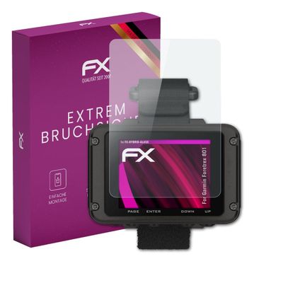 atFoliX Plastic Glass Protective Film compatible with Garmin Foretrex 801, 9H Hybrid-Glass FX Screen Protector