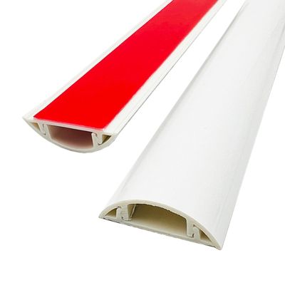 Extension Cord Hider Floor Strip, 3.5cm Wide Small Wire Cable Raceway Organizer PVC Self Adhesive, Wall Cord Concealer for Telephone Line Power/ Audio Cables ( Color : Style 2 , Size : 110cm/43.3in )