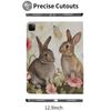 Case for iPad Pro 11 Inch Case 2020(2nd Gen) with Pencil Holder, Smart iPad Case Support Touch ID and Auto Wake/Sleep -Cute Bunny view 4