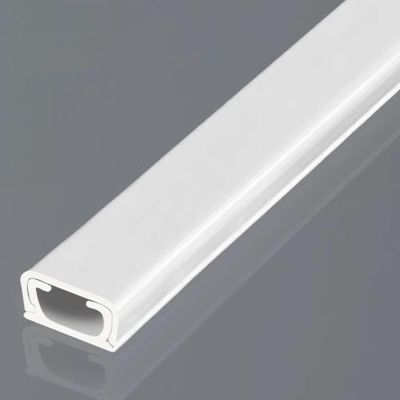 ZJKXJH 1.20.7cm PVC Wire Hider, Single Cable Raceway for Computers/TV Extension Power Cord with Self Adhesive Backing, Wall Floor Cable Management Protector (Color : White, Size : 1 Pack)