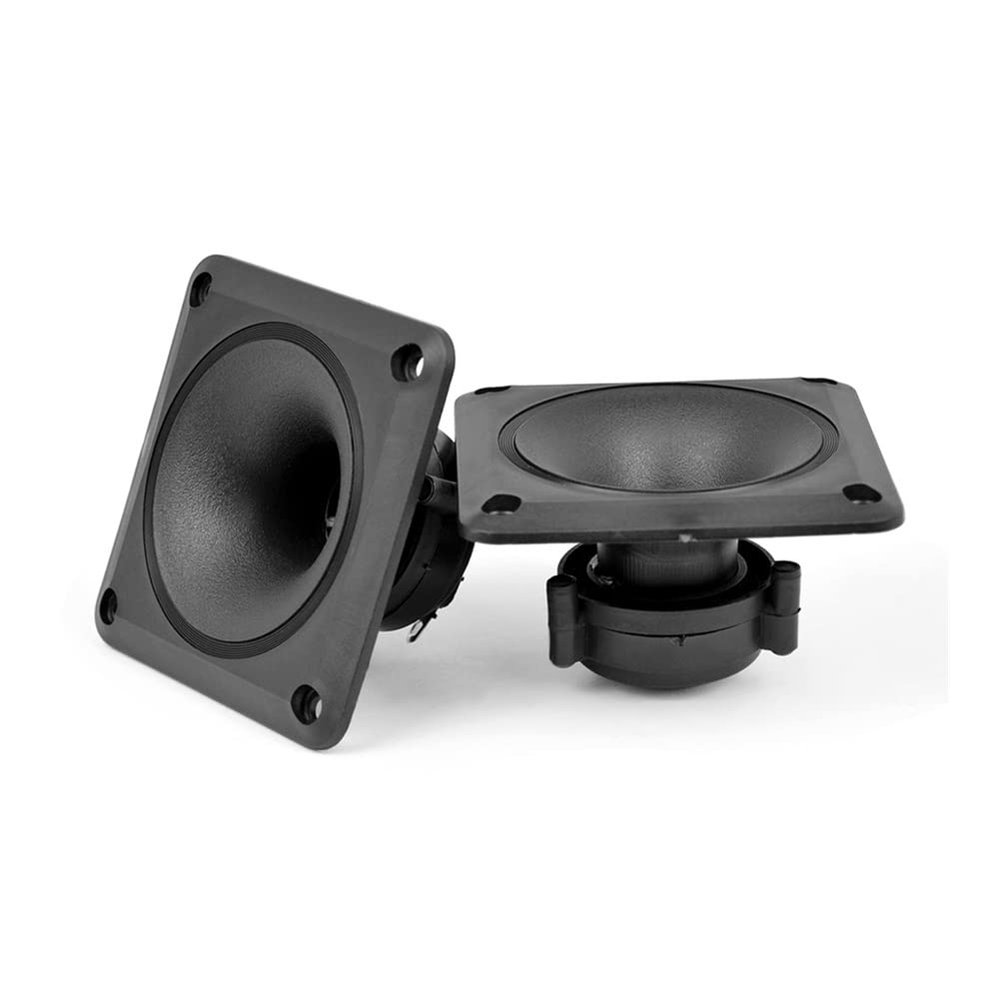 BbteK Element Tweeter 2pcs Audio Speakers Piezoelectric Tweeter 87 * 87MM Loudspeaker Piezo Tweeter Treble Audio Speaker DIY for Home Theatre Loudspeaker