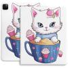 Case for iPad Pro 11 Inch Case 2020(2nd Gen) with Pencil Holder, Smart iPad Case Support Touch ID and Auto Wake/Sleep -Cupcake Cat view 1