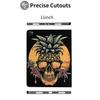 Case for iPad Pro 11 Inch Case 2020(2nd Gen) with Pencil Holder, Smart iPad Case Support Touch ID and Auto Wake/Sleep -Crazy Pineapple Skull view 4