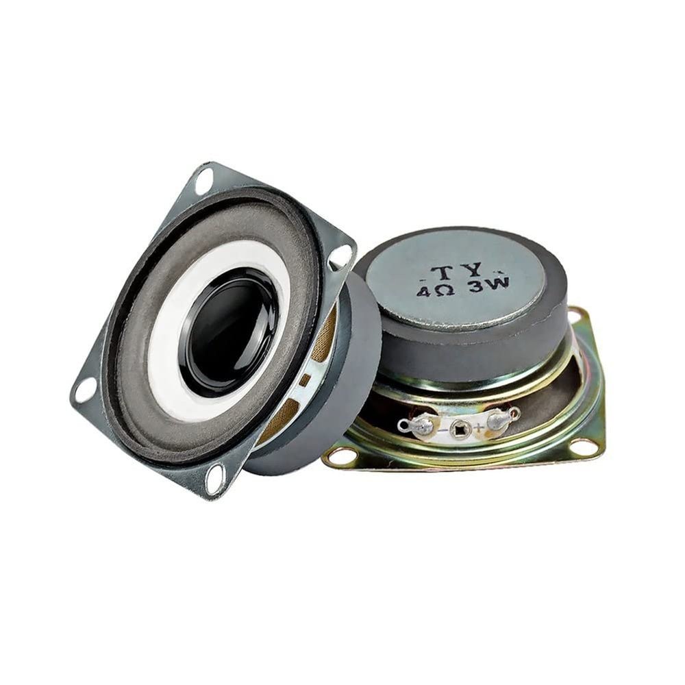 BbteK Element Tweeter Tweeter 2pcs 2.5" Audio Portable Speaker 4 Ohm 3W 40 Magnetic Tweeter DIY Music Player Loudspeaker