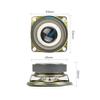 BbteK Element Tweeter Tweeter 2pcs 2.5" Audio Portable Speaker 4 Ohm 3W 40 Magnetic Tweeter DIY Music Player Loudspeaker view 4