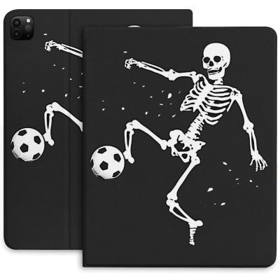 Case for iPad Pro 11 Inch Case 2020(2nd Gen) with Pencil Holder, Smart iPad Case Support Touch ID and Auto Wake/Sleep -Skeleton Soccer
