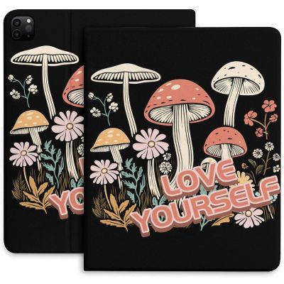 Case for iPad Pro 11 Inch Case 2020(2nd Gen) with Pencil Holder, Smart iPad Case Support Touch ID and Auto Wake/Sleep -Mushroom Love Yourself