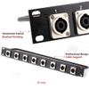 ZGYDNM Rack Distribution Frame 8 12 16 SpeakOn Chassis Connector 1U Flight Box Installation for Professional Speaker Audio Cable Male Plug (Size : 1U-8 Way) view 2
