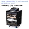 ZGYDNM Rack Distribution Frame 8 12 16 SpeakOn Chassis Connector 1U Flight Box Installation for Professional Speaker Audio Cable Male Plug (Size : 1U-8 Way) view 3
