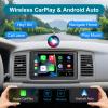 7In Double Din Car Stereo Wireless CarPlay Wireless Android Auto, Android 2+32G Touchscreen Car Radio Head Unit with Bluetooth, DSP, WiFi,Rearview Backup Camera view 3