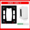 Aokicase Compatible with Sonos Sub G3 / Sub3 Wall Mount Holder SONOS Sub G3 / Sub3 Stand SONOS Sub G3 / Sub3 Metal Bracket Accessories, Accessories Rack (Black) 2 Pieces view 2