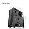 ARrase Computer Case,PC Game Case, Supports ATX/M-ATX/ITX,6 Fans,Supports Water Cooling,RGB Light Bar on The Front,Suitable for Office Games (Color : Black), 18648 view 2