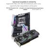 ARrase Computer Case,PC Game Case, Supports ATX/M-ATX/ITX,6 Fans,Supports Water Cooling,RGB Light Bar on The Front,Suitable for Office Games (Color : Black), 18648 view 4