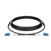 LC to LC Fiber Optic Cable Internet 230m/754ft,TPU Armored Single Mode Fiber Patch Cable 2 Core 9/125um OS2 Outdoor Fiber Patch Cable OD-4mm,UPC Simplex Fiber Optic Cable view 1