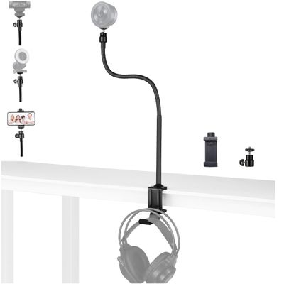 24-Inch Kiyo pro Webcam Stand, Adjustable Webcam Clamp Mount Holder Compatible with Razer kiyo, kiyo pro, kiyo X webcams - 1/4''-20 Interface (Max Loaded 0.5kg/1.1 lbs)