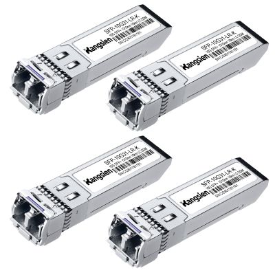 10GBASE-LR SFP+ Module, 10G 1310nm Single Mode SFP LC Fiber Optic Transceiver, SFP+ Up to 10km Range, Compatible with Cisco SFP, Meraki, Ubiquiti, Mikrotik, Fortinet, TP-Link4 Pack
