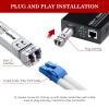 10GBASE-LR SFP+ Module, 10G 1310nm Single Mode SFP LC Fiber Optic Transceiver, SFP+ Up to 10km Range, Compatible with Cisco SFP, Meraki, Ubiquiti, Mikrotik, Fortinet, TP-Link4 Pack view 4