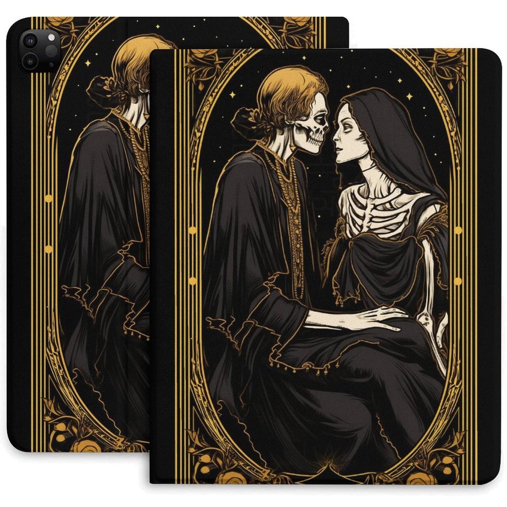 Case for iPad Pro 11 Inch Case 2020(2nd Gen) with Pencil Holder, Smart iPad Case Support Touch ID and Auto Wake/Sleep -Skull Lover