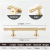 ELTOX Multi Size Gold Modern Simple Kitchen Cabinet Knobs and Handles Drawer Pulls Bedroom Black Knobs Brass T Bar Cabinet Pull 1Pcs (Color : Black) view 2